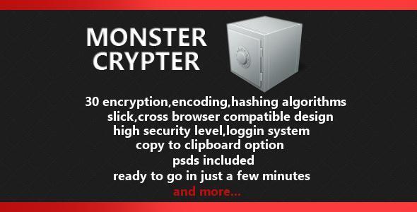 Monster Crypter - Hashing and String encoding script
